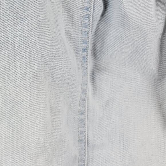 SO Jean Skirt 9 Light Wash Sack Tie Waist Raw Hem Bohemian Denim Mini Skirt - Picture 11 of 12